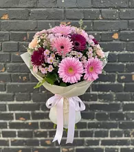 Букет цветов из:  Герберы и Хризантемы в Вилючинске