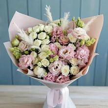 Букет цветов из:  Альстромерии и Розы в Вилючинске